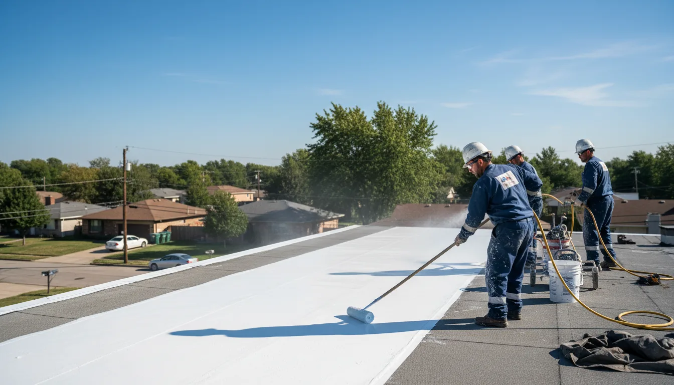 Commercial roof coating in Lodi, TX near me